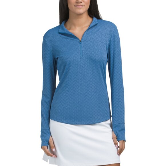 SIGRID OLSEN Riverside Quarter Zip Long Sleeve Pull Over Jacket - Picture 1 of 2